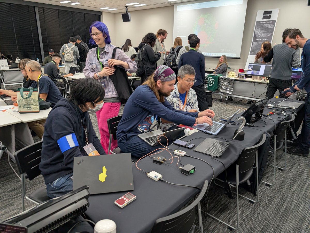 MaritimeVillage's tweet image. 🏴‍☠️🚨Yo ho! We had a great Day 1 at CODEBLUE 2025 @ Tokyo. Alongside @DC_BHV , @ICS_Village, @SecureAerospace, and @CarHackVillage, we lashed up with 2,500 participants from across Japanese industry and government to share an immersive maritime hacking experience.

#codeblue…