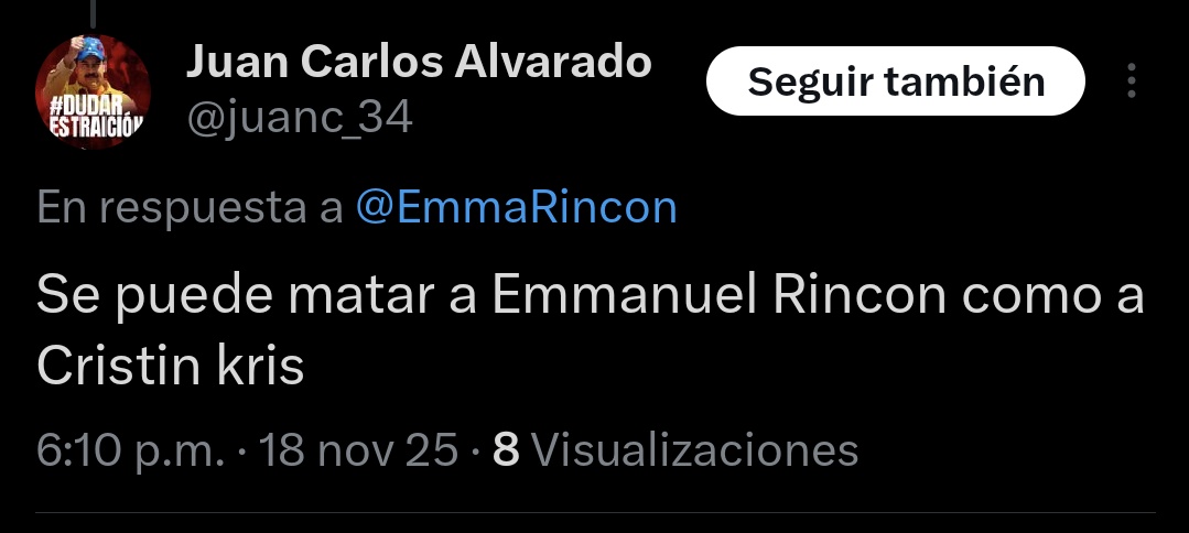 EmmaRincon's tweet image. Solo dejando constancia.