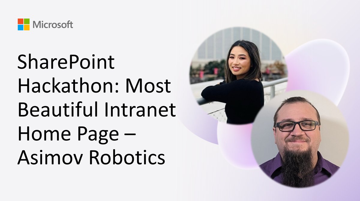 Microsoft365Dev's tweet image. 💡 Design a gorgeous SharePoint intranet without SPFx

Let Isabel Liu and @stevecorey365 show flexible sections; JSON list formatting for Praise, Birthdays, and FAQ; plus news, events, and feedback patterns.

📺 Watch now → msft.it/6011tr5Dd

#SharePoint #Microsoft365