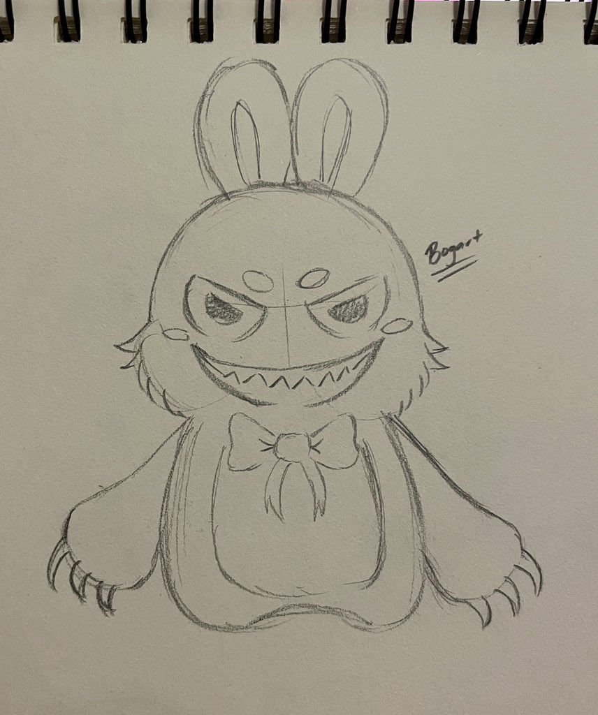 Here’s the improved version

Meet Bogart 😌😌
I’m planning to make him my vtuber mascot