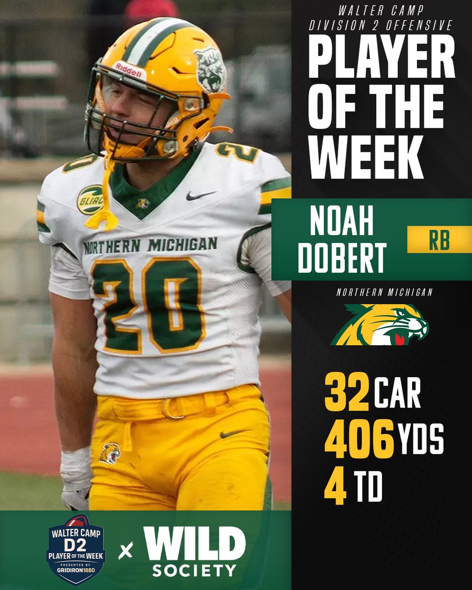 #D2FB 𝐏𝐥𝐚𝐲𝐞𝐫𝐬 𝐨𝐟 𝐭𝐡𝐞 𝐖𝐞𝐞𝐤 🏈

<a href="/HunterHp29/">Hunter Patterson</a> from <a href="/WLathletics/">West Liberty Athletics</a> &amp; <a href="/noah_dobert20/">Noah Dobert</a> from <a href="/NMU_Football/">NMU Football</a> did ALL the scoring this weekend 🤯