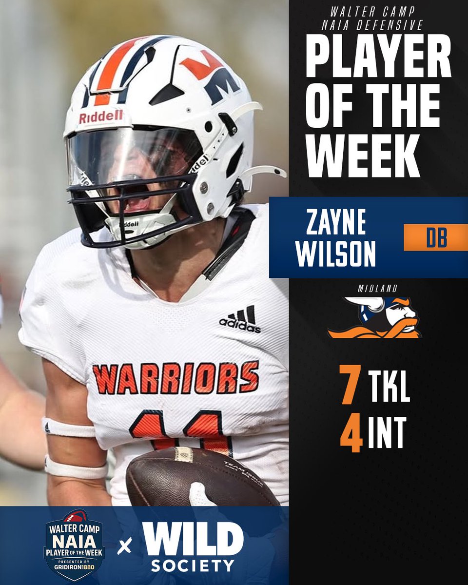 D1_Rejects's tweet image. #NAIAFB 𝐏𝐥𝐚𝐲𝐞𝐫 𝐨𝐟 𝐭𝐡𝐞 𝐖𝐞𝐞𝐤 🏈

@LCU_ftball DB Kylon Polk

@MidlandU_FB DB Zayne Wilson