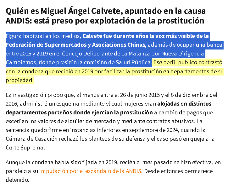 marcmore011's tweet image. #Cambiemos La condena por el caso de facilitación de prostitución de mujeres fue dictada en junio de 2019, pero efectivizada recién el mes pasado.