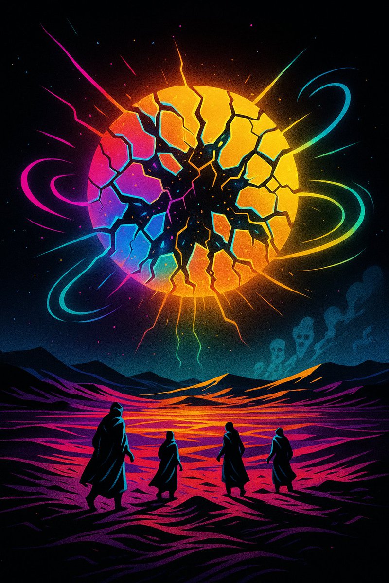 beezee08's tweet photo. 🌞 THE SHATTERED SUN 🌞
“Not every light guides you…
some lights warn you.”
🌐 My Socials:
🎮 Kick: https://t.co/cJUCQfnnlj
🐒 YouTube: TheMysticMonkey09
🎥 TikTok: @PokerChartMaster
📸 Instagram: @PokerChartMaster
#️⃣ Viral Hashtags:
#ShockInTheDark🌑 #ShatteredSun🌞 #NeonDesert🔥 #CosmicBreak⚡ #PrismEnergy💠 #VoidSky👁️ #ViralArtDrop✨ #BlacklightAesthetic🌘 #ApocalypseGlow💀 #BeeZee09LIVE 🚀
