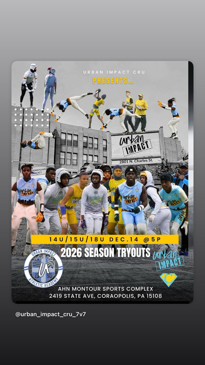 Urban Impact-CRU 7v7 tweet media