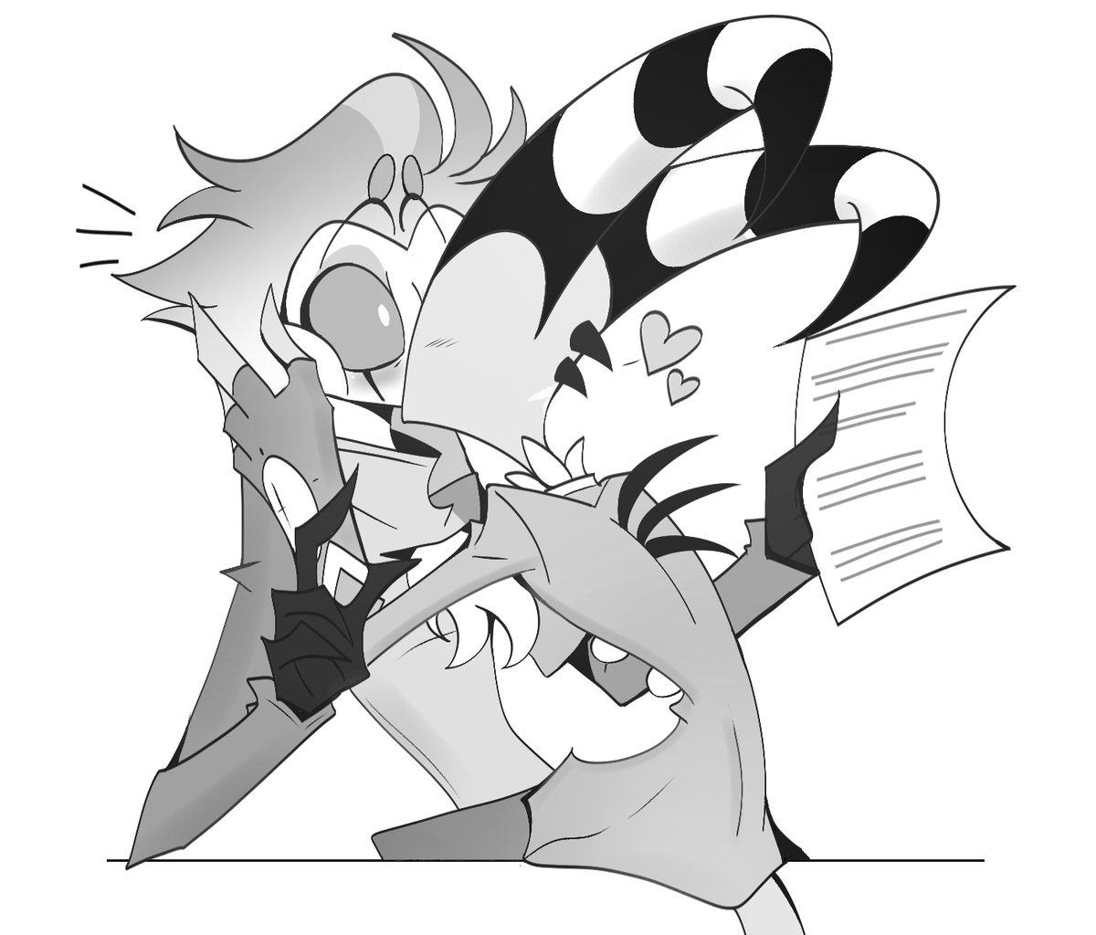 A kiss before going to work ❤️
(quick sketch at night)
#stolitz