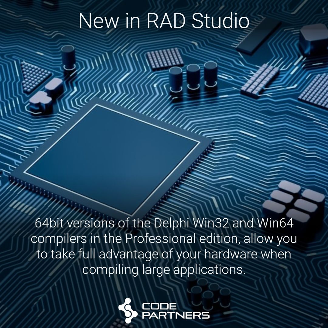 code_partners's tweet image. RAD Studio 12.3 : 64-bit Win32 &amp;amp; Win64 Delphi Compilers in Professional

RAD Studio 12.3 adds the new 64-bit Win32 and Win64 compilers to Pro. Watch this quick overview to see more.

code-partners.com/goto/?topic=ra…

#radstudio #c++builder #delphi