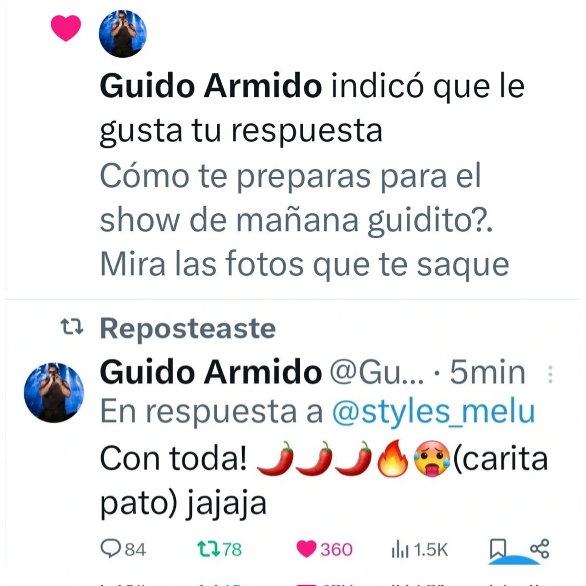 𝑀𝑒𝑙-🇦🇷 Harry me saludo, Louis me señalo tweet media