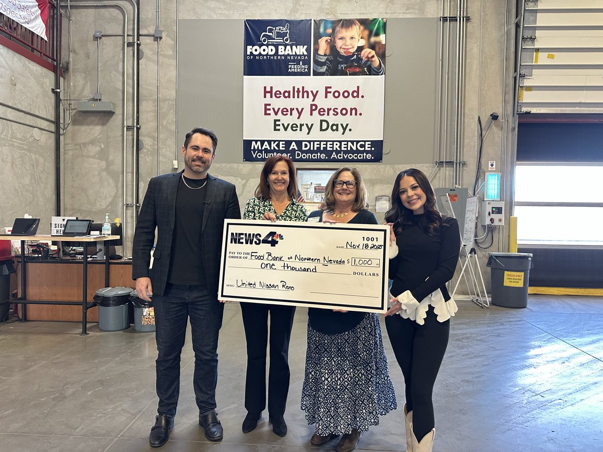 Another great Reno’s Acts of Kindness shoot with United Nissan Reno today! 

We chose three organizations in the area who support so many families who need extra help around the holidays. 

We hope this helps hundreds of northern Nevada families get a Thanksgiving meal.