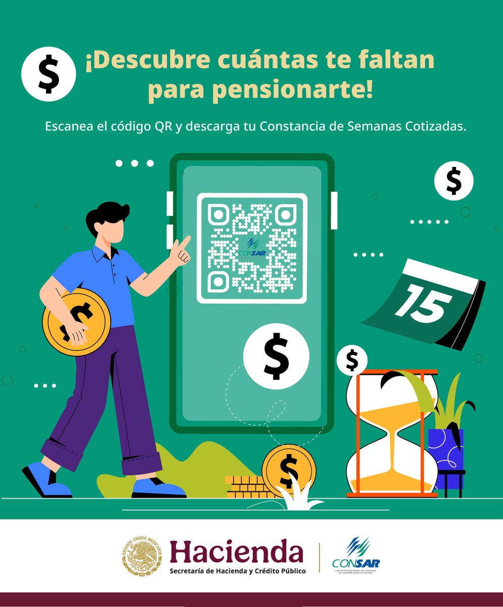 CONSAR_mx's tweet photo. 🧾 La Constancia de Semanas Cotizadas te permite verificar que tus patrones realicen tus aportaciones al #IMSS 💰
Revísala con frecuencia, ¡puede ser la clave para tu #Pensión! 👵👴
🔎 Descubre cómo obtenerla con estos 👉 #ConSARTips. https://t.co/iEQUrTBuem