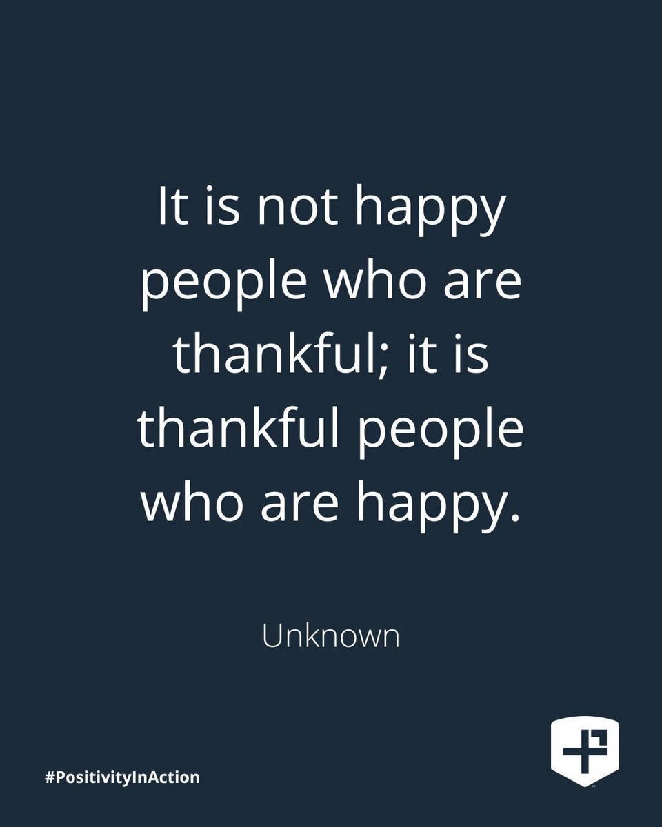 PosProject's tweet image. &quot;It is not happy people who are thankful; it is thankful people who are happy.&quot;
- Unknown
#PositivityInAction