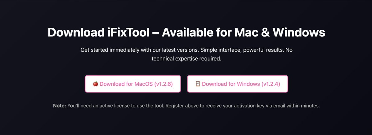 MrCreator1's tweet image. 🚀 Just unlocked 3 iPhones in under 20 minutes with iFixTool! We now have MacOS support for A12+ Bypass.

Download the tool for Mac &amp;amp; Windows: euphoriatools.com/2025-march/a12…

Super simple Windows &amp;amp; MacOS tool — connect, register, bypass in minutes. Same-day activation, unlimited…
