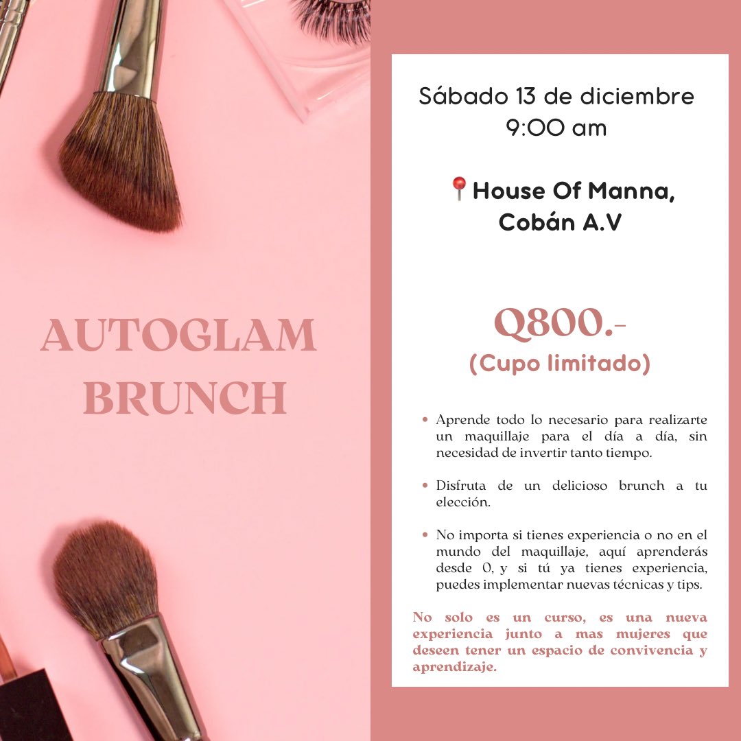 MichOchaeta_'s tweet photo. Chiquillas bonitas 🌟 por si les interesa un curso de automaquillaje… les aseguro que estará muy bonito y todo lo que incluye ✨🤩. https://t.co/V3wpH5j9jj