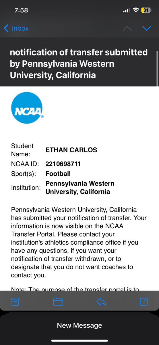 I am officially entering the transfer portal with 3 years of eligibility left.