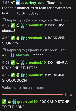 Benanite's tweet photo. @celestiumart I already love your twitch mod. Rock and stone! It never gets old... https://t.co/hTXgjcB0oO