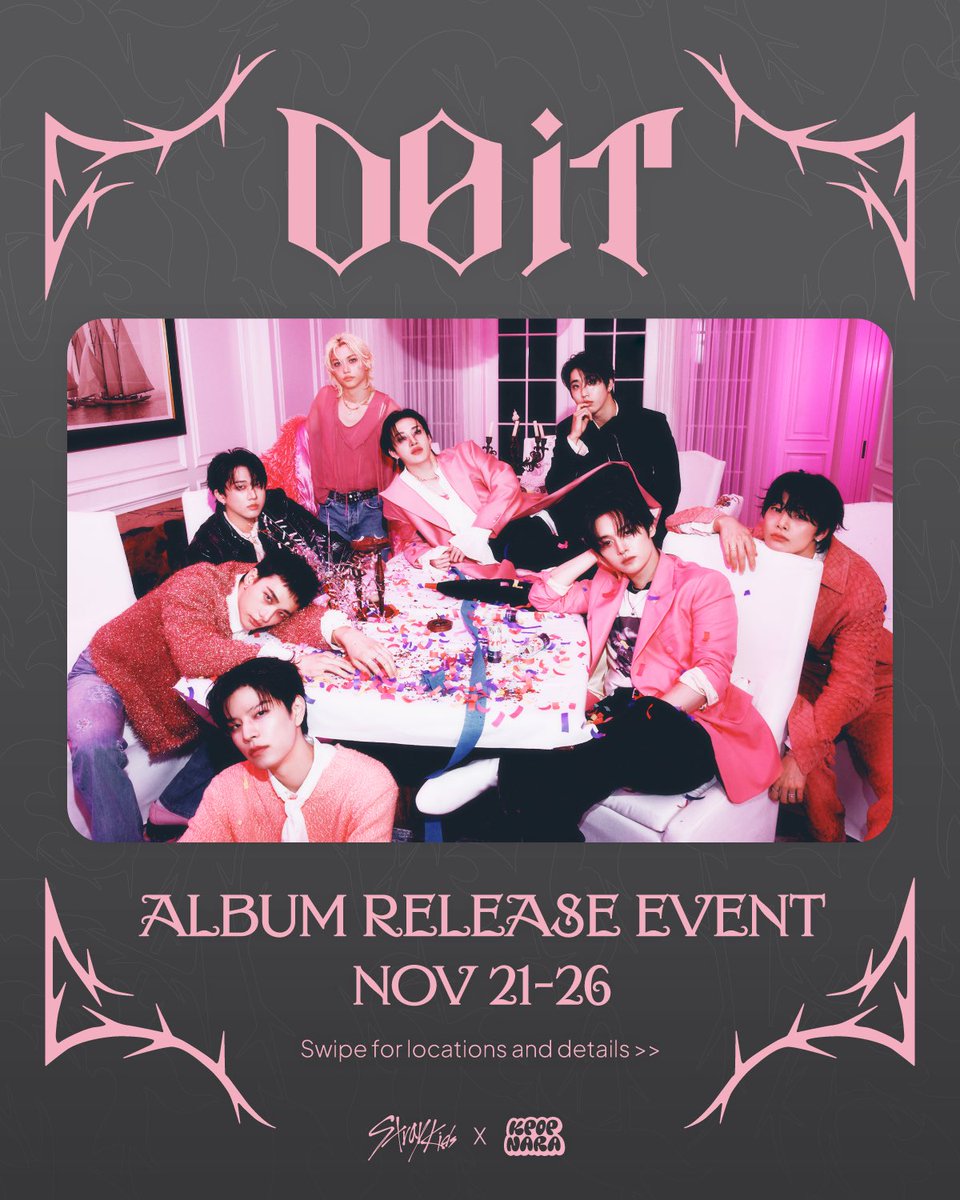 _kpopnara_'s tweet photo. Are you joining us for our “DO IT” event?! We guarantee that it’s the best for you 😉

Check out all the details below! Let’s go STAY 🔥
🔗 https://t.co/ELyNSOnmFj 

#StrayKids #스트레이키즈
#DO_IT
#SKZ_IT_TAPE
#Do_It
#DIVINE 
#StrayKidsComeback
#YouMakeStrayKidsStay
#KPOPNARA https://t.co/vaFPHP0Djv