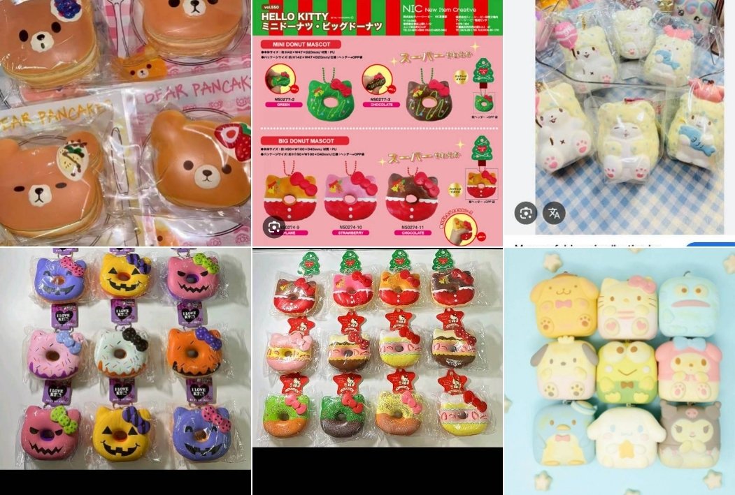 wtb want to buy squishy licensed yang ada digambar
-pm mini pancake
-hk donut Christmas&amp;halloween(selain itu boleh tawarin juga) 
-marumofubiyori sanrio
-aab yb mini
-chigiri sanrio
Prefer yang lengkap, preloved gapapa asal condi masih lumayan bagus
Tag. wts want to sell