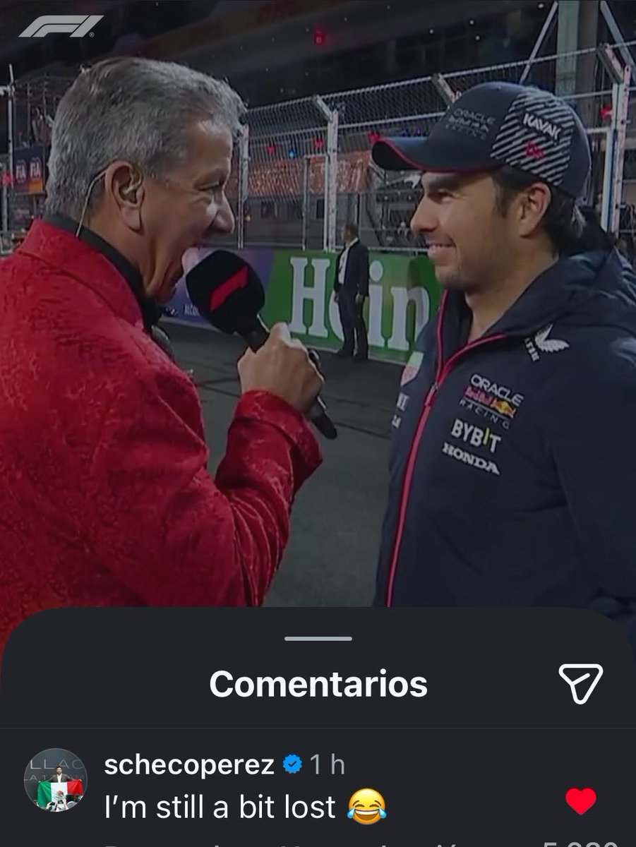 Por eso tqm Checo hahahahah