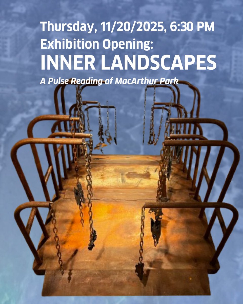Thu, 11/20/2025, 6:30 PM 
Exhibition Opening: INNER LANDSCAPES 
A Pulse Reading of MacArthur Park
<a href="/GI_LosAngeles/">Goethe-Institut LA</a>
1901 W. 7th St., Los Angeles, CA 90057 
Info and RSVP: goethe.de/losangeles