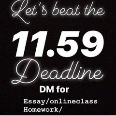 classhelp344's tweet image. YOUR HOMEWORK, WRITING AND EXAMS 
✓Anatomy
✓Accounting
✓sociology
✓Calculus
✓Paper due tonight 
✓Biology..
✓English
✓Essay pay
✓Mats......
✓Statistics....
✓Essay due 
Assignment 
✓chemistry....
✓History 
✓PowerPoint
Whatsapp ....
