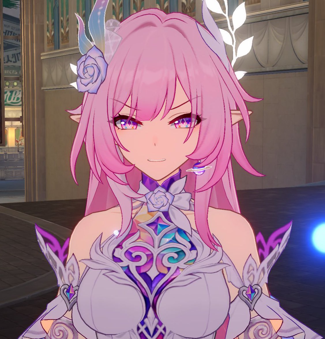 fr1mm4l's tweet image. when i reframe her romanticism from a gods perspective instead of a humble author, she starts to make sense. she feels divine, behave like one &amp;amp; her fate is shackled to being one. the angriest she has ever been is the default expression when character get hits by penacony car 😭