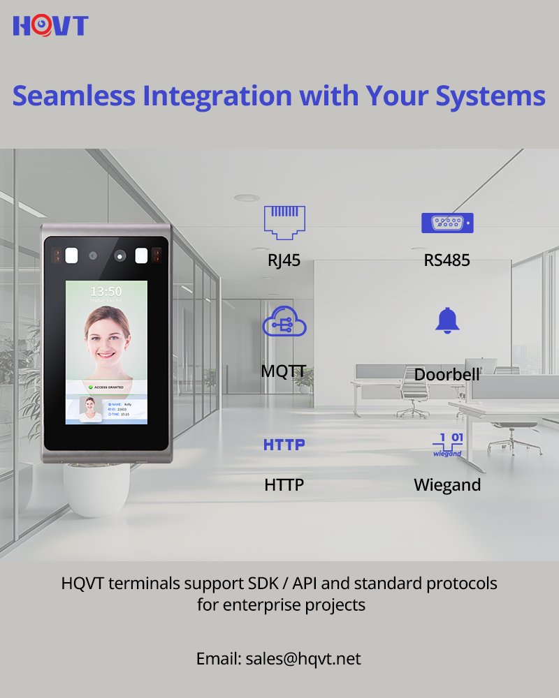shenzhen_hqvt's tweet image. 📌 FAQ: Can HQVT face recognition terminals integrate with existing access control or HR systems?

A: Absolutely. HQVT supports standard protocols and provide SDK/API for both Windows &amp;amp; Linux.

#HQVT #AccessControl #FaceRecognition #SystemIntegration #SDK #EnterpriseDeployment