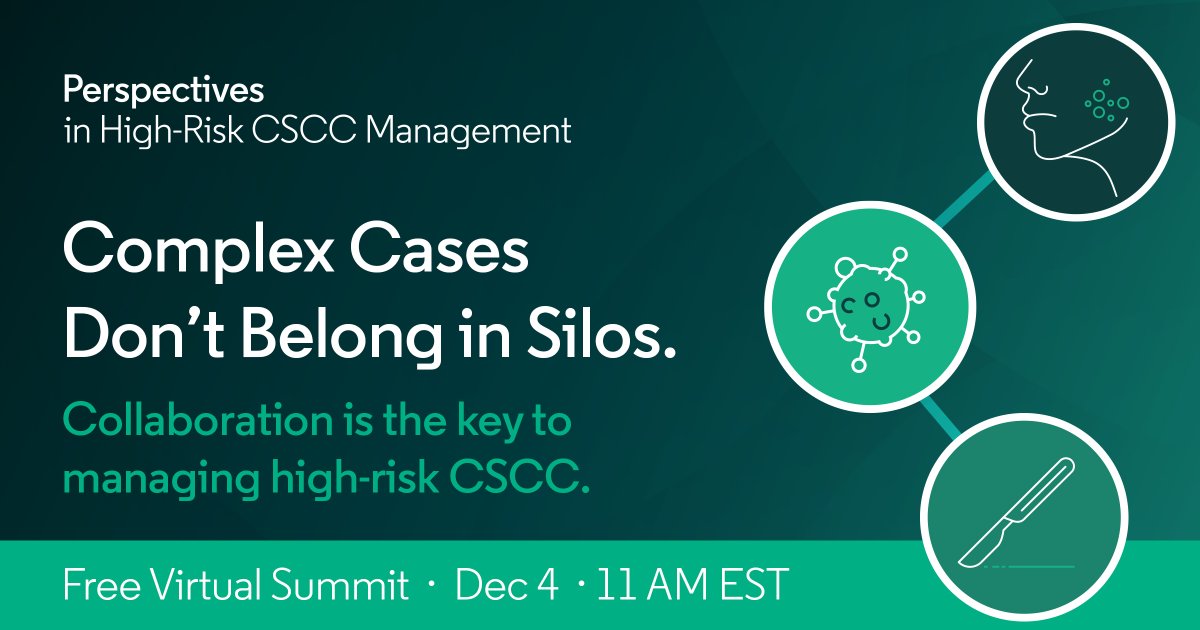 OncLearnNetwork's tweet image. High-risk CSCC demands collaboration. Join experts from dermatology, oncology, and surgery as they break down real-world strategies for care coordination, IO integration, and precision treatment planning.

Free Virtual Summit | Dec 4
Save Your Free Spot → hubs.ly/Q03TStSC0