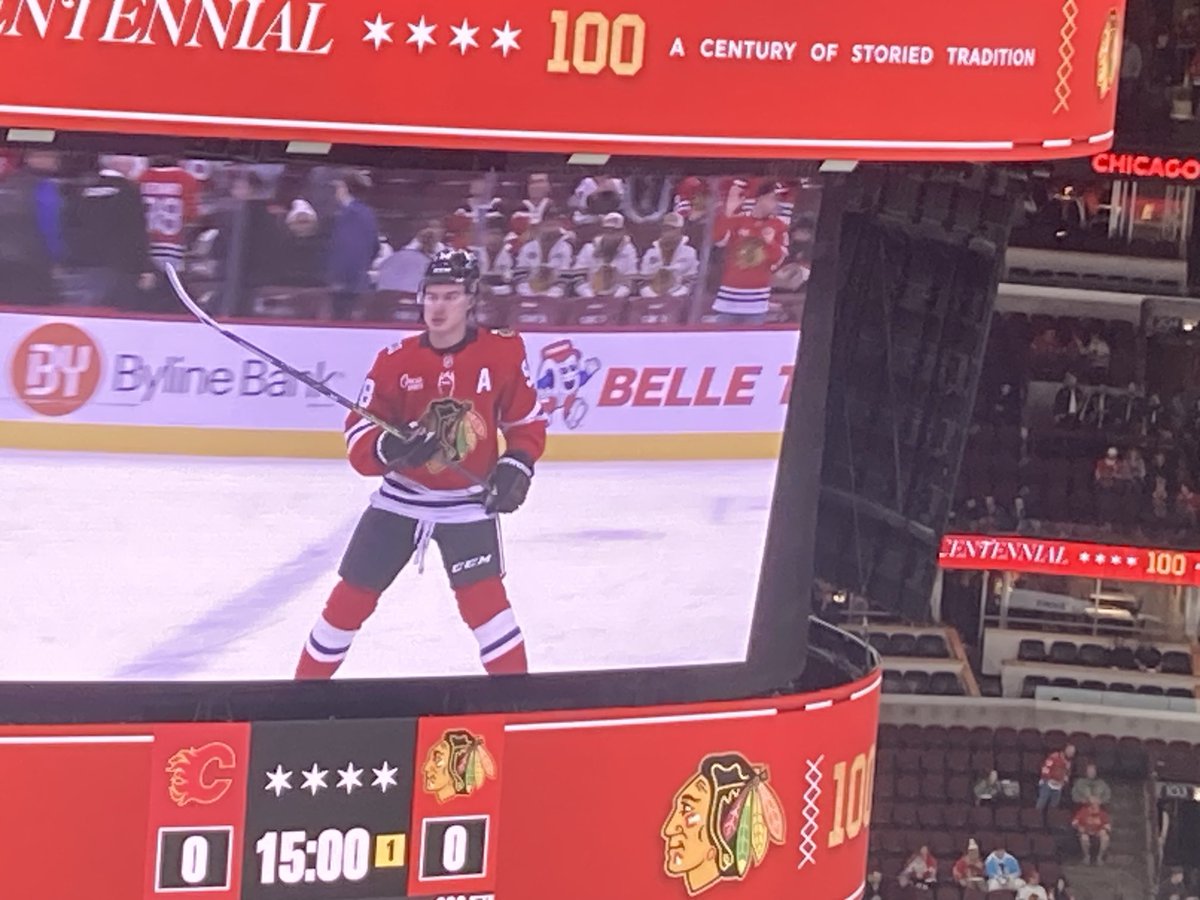 Look who has the A on his Blackhawks sweater.