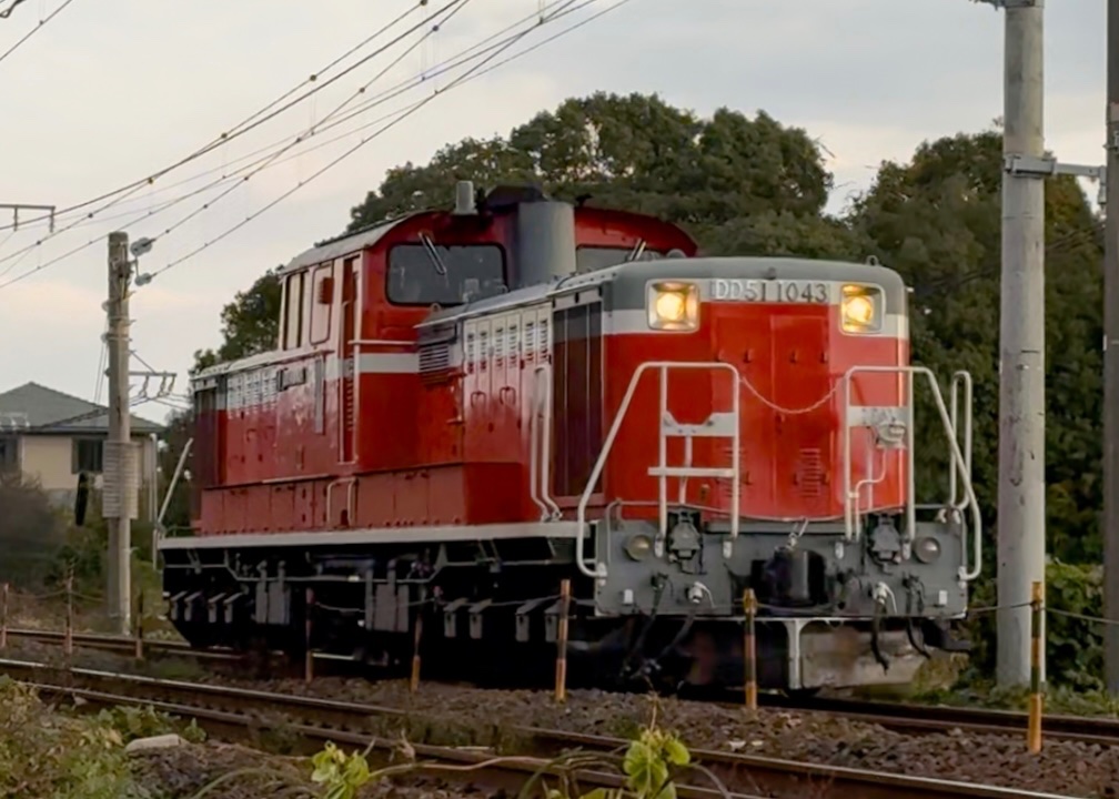 2025.11.18 DD51 1043[関] 単機 厚狭送り込み回送