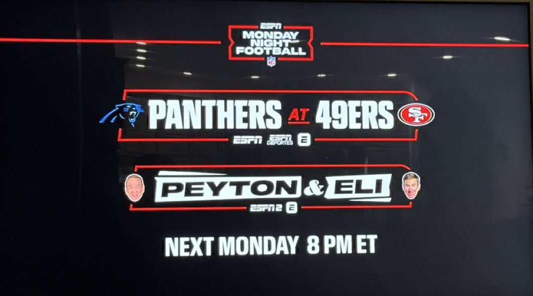 PanthersAnalyst's tweet image. The last time the #Panthers were on the only game on Monday Night Football?

December 17, 2018