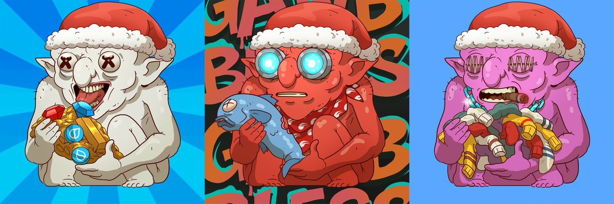 gawblenz's tweet image. If your Gawblen wants a seasonal hat, toss it in the replies.

Gawblen drip season.