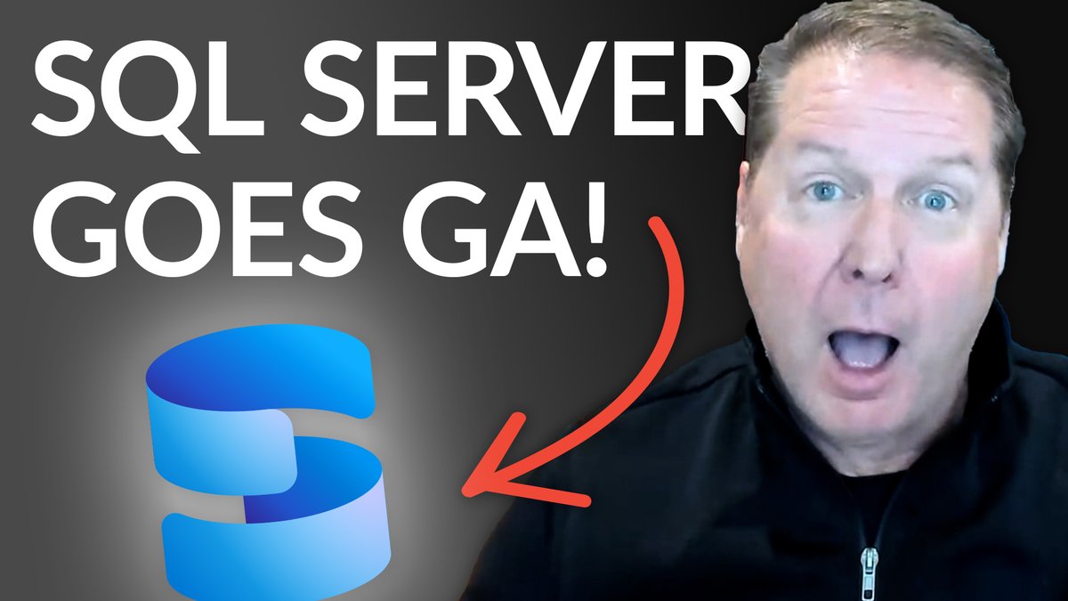 GuyInACube's tweet image. manageability. 🚀 If you run SQL on-prem, you need to see this. Join @BobWardMS to learn all about it! #SQLFamily #MicrosoftFabric #AzureData

👉 guyinacu.be/sql2025ga