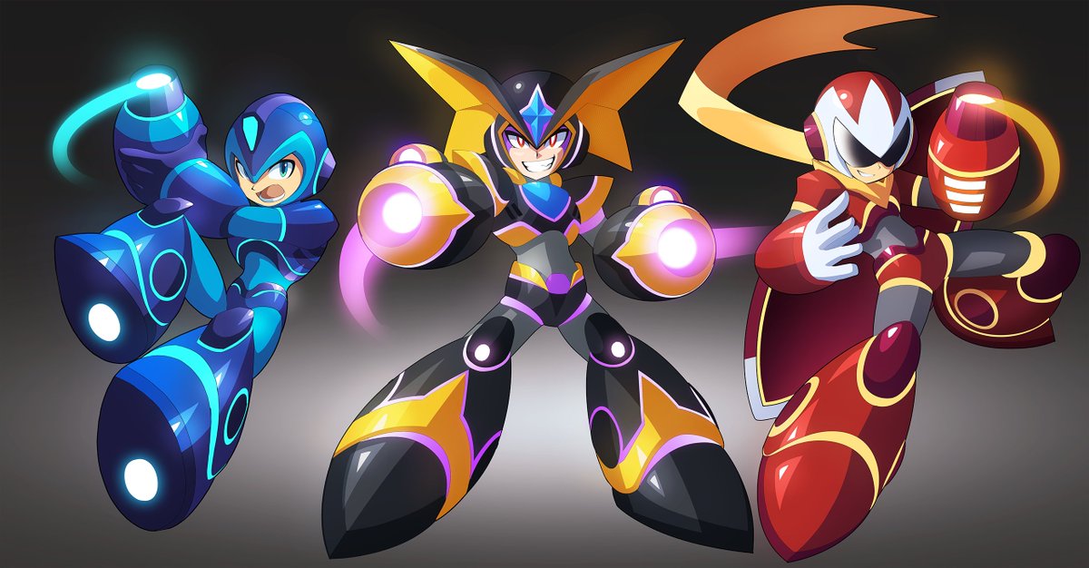 MegamanUMX's tweet image. I included Bass. #FullyCharged #Megaman