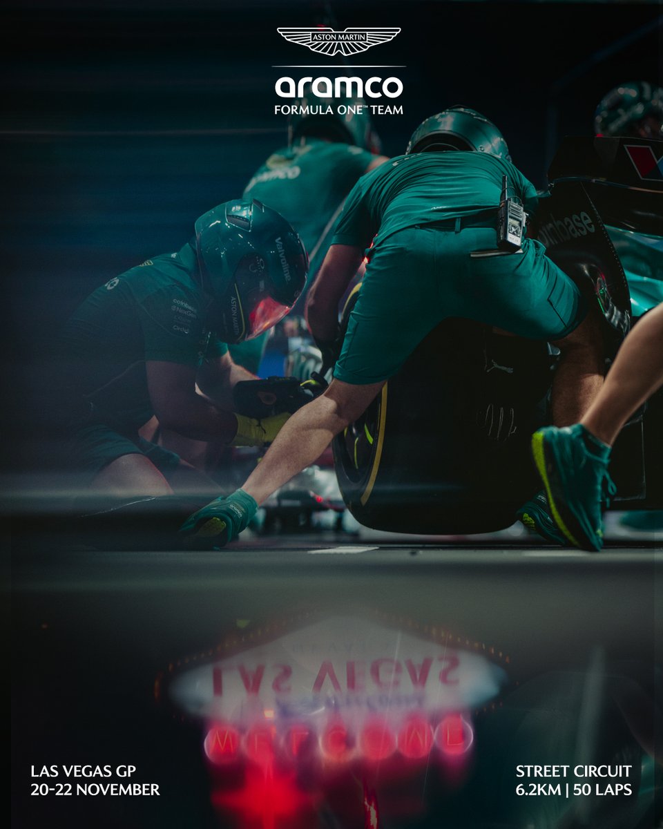 AstonMartinF1's tweet image. Bright lights. Big energy. 

The #LasVegasGP is calling.