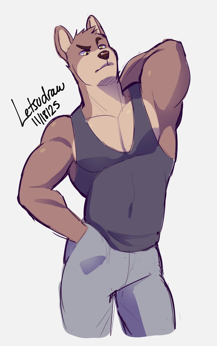 Closeup of the random guy I doodled for my new c0mm sheet (that you should look at and share!)