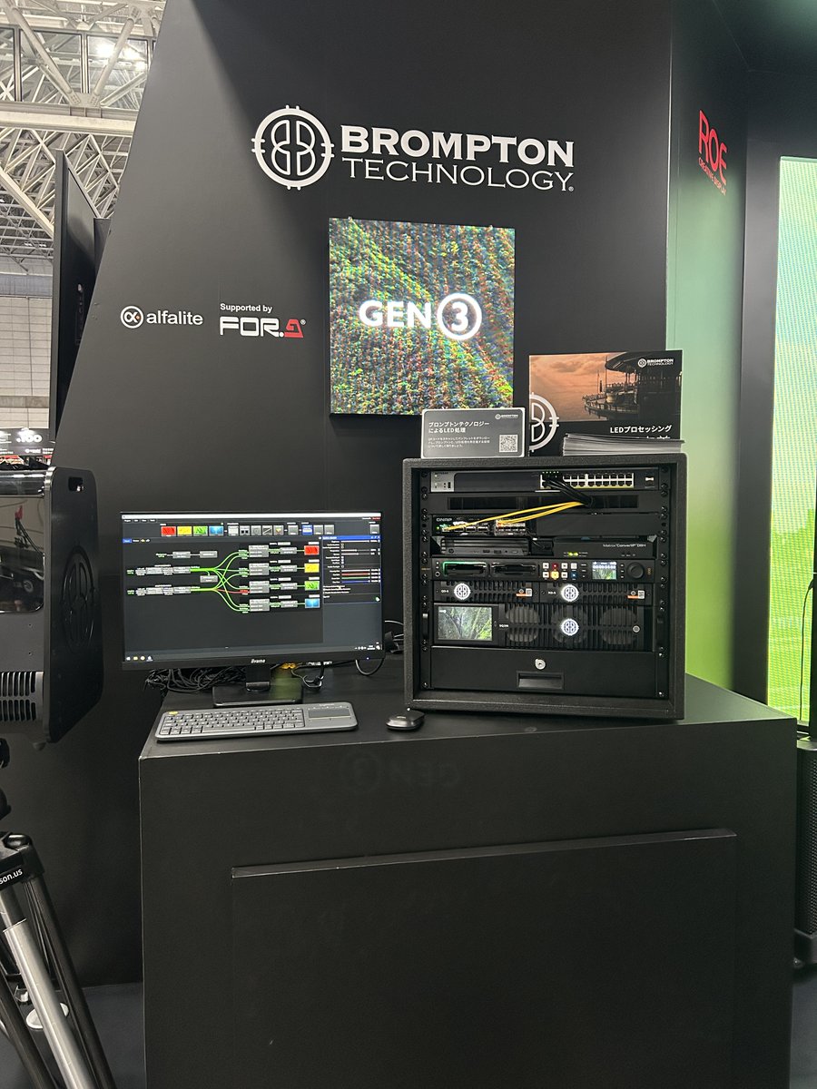 arkventures_inc's tweet image. InterBEE開場いたしました！
ホール7の7309になります。
ぜひお越しください✨
イベントHP：inter-bee.com/ja/ 

#InterBee #ROEVisual #Brompton #MEGAPIXEL #DISGUISE #HIVE #VENTANA #DISPLAX #waterbirdsystems #gworks #sitev