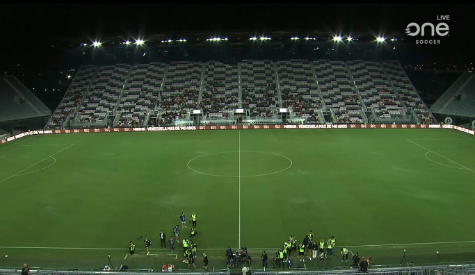 BenSteiner00's tweet image. The chaos surrounding the Venezuela vs. Canada match last month was caused by the match promoters. 

There were early explorations of moving the game to Toronto. 

Can&apos;t imagine the match promoters are so hyped with ticket sales tonight.