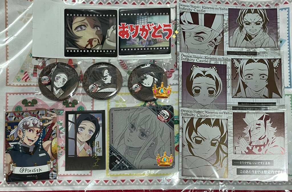 鬼滅の刃　缶バッジ　チェキ風ブロマイド　コースター　クリアカード　童磨 鬼滅の刃 缶バッジ チェキ風ブロマイド コースター クリアカード 童磨