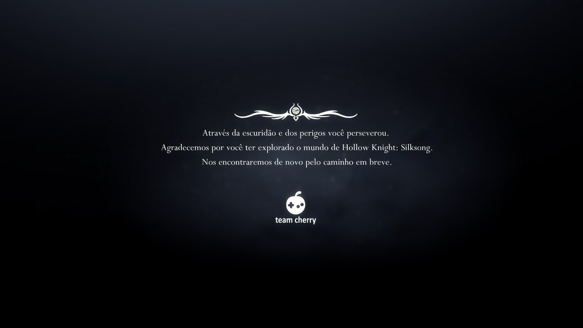 veras_canto's tweet photo. Finalmente! Zerei! ✌🏼#HollowKnight #Silksong https://t.co/9loHzHbLUK