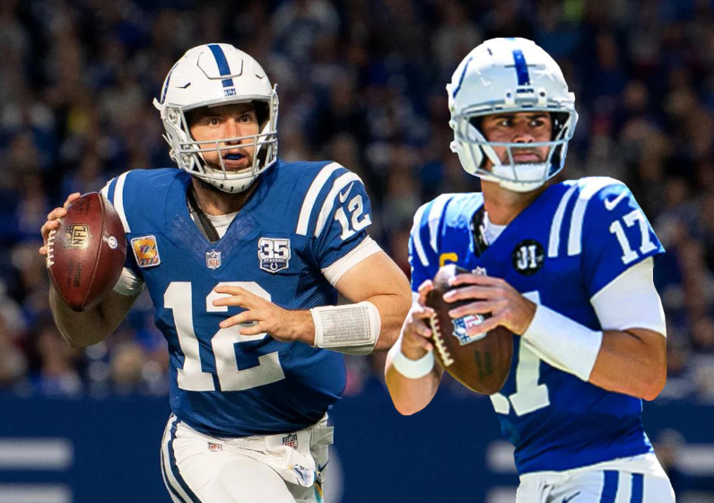 Colts_Law's tweet image. Through 10 games, #Colts QB: Daniel Jones has a 101.6 passer rating.

Andrew Luck&apos;s best was in 2018 with a 98.7...

Take that as you will.