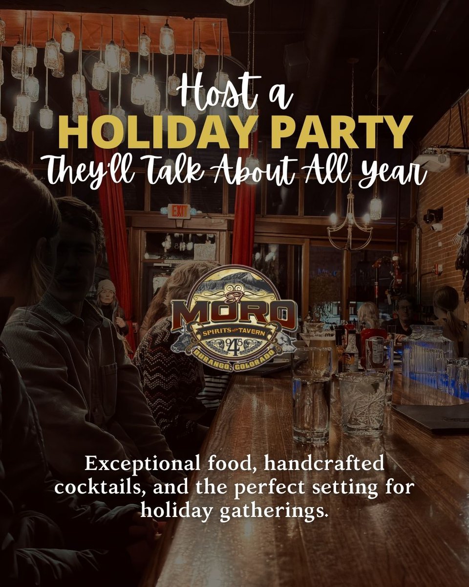 Holiday party season is here. 🎄✨ If you’re planning a team or company celebration, El Moro has the food, the drinks, and the atmosphere to make it memorable.

For large-party inquiries: carmen@elmorotavern.com
.