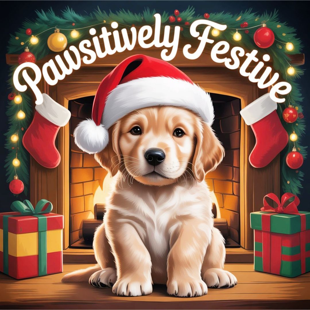 AbsoluteXmas's tweet image. Pawsitively festive and ready for snuggles. 🐶🎅 #SantaPaws #CozyVibes #HolidayCheer