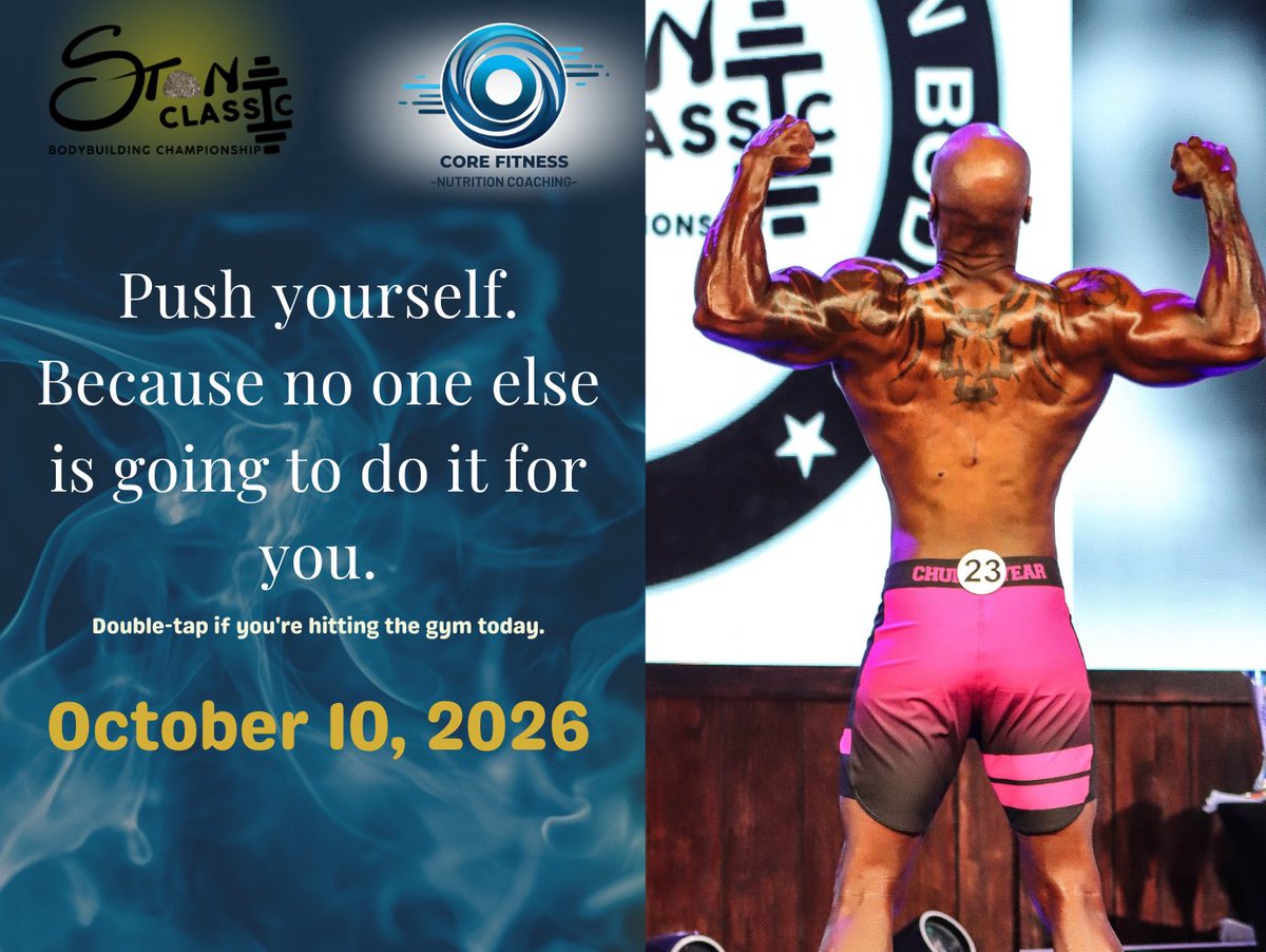 OCBStoneClassic's tweet photo. Push yourself. No one else is going to do it for you.

The work doesn't care how you feel. It just needs to get done.

Like this post if you're hitting the gym today! 👊

#GymMotivation #NoExcuses #OCBStoneClassic #Grind https://t.co/3MvU3bKArz