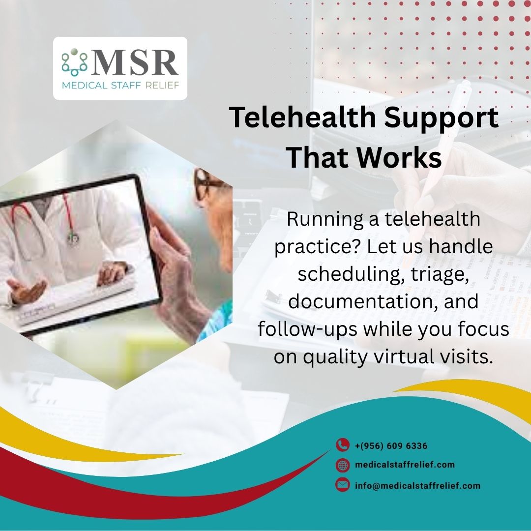 msr_serve's tweet image. Telehealth Support That Works

Running a telehealth practice? MSR takes care of scheduling, triage, documentation, and follow-ups—so you can stay focused on delivering quality virtual care.

+1 (956) 609 6336
🌐 medicalstaffrelief.com
📧 info@medicalstaffrelief.com