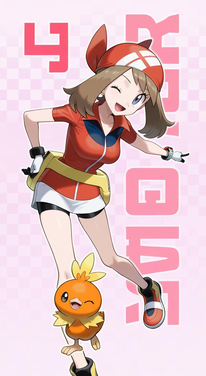Pokemon #ポケモン #ハルカ #May #AIart #Spellai ポケモントレーナー