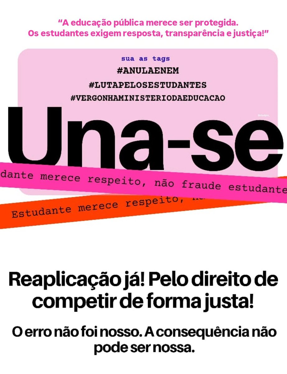 studyre_'s tweet photo. Compartilhem essa foto e usem 
#ANULAENEM 
#LUTAPELOSESTUDANTES 
#VERGONHAMINISTERIODAEDUCACAO https://t.co/a22TZqWZfl
