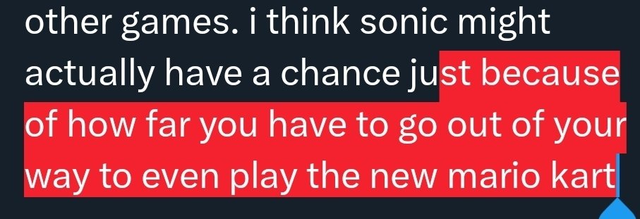 <a href="/adifying/">lil</a> i feel like mario would no diff this if you didnt have to buy a switch 2. like okay you still need a console for sonic crossworlds but it doesnt have to be the 500 dollar console that very recently came out and has like 3 other games. i think sonic might actually have a chance ju