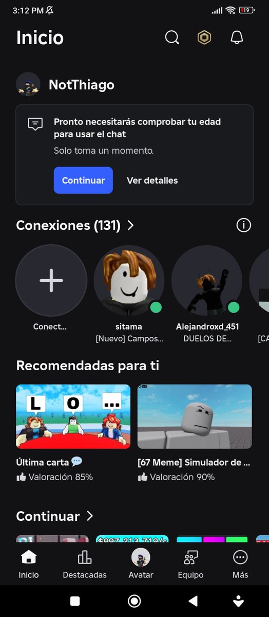 sonicelerizo352's tweet image. Roblox quiere obligarnos a verificar nuestra edad para usar el CHAT.
Esto NO protege a los niños, solo limita a millones de jugadores.
La comunidad NO quiere esto.

@Roblox escuchen a sus usuarios.

#SaveRobloxChat #RobloxUpdate #RobloxCommunity #RobloxRemoveAgeVerification