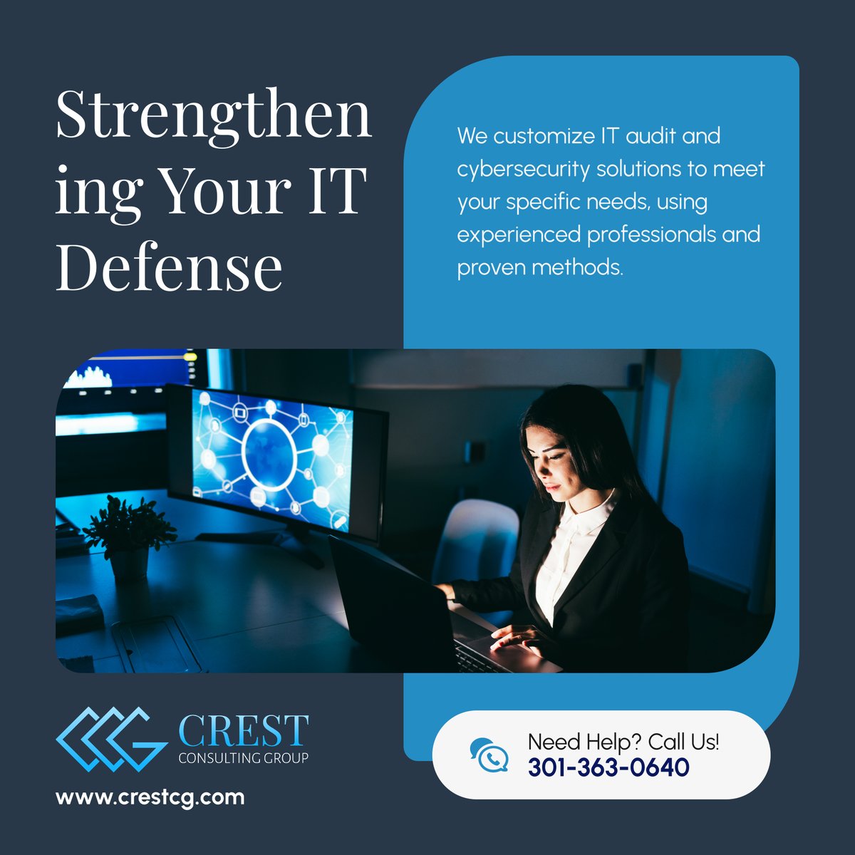 crestconsultgrp's tweet image. Our tailored approach ensures you get solutions that fit your organization’s needs and security goals. Reach out to see how we can support your IT environment. 

#ITAuditTrainingAndCyberSecurity #BeltsvilleMD #CybersecuritySolutions #ITAuditServices #CustomITSupport