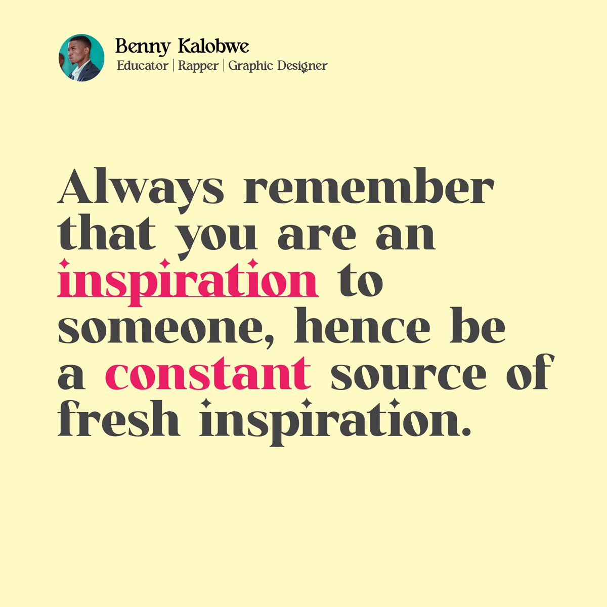 ben_hitmaker's tweet photo. Do you think you inspire someone? https://t.co/eYNMiO8aiX